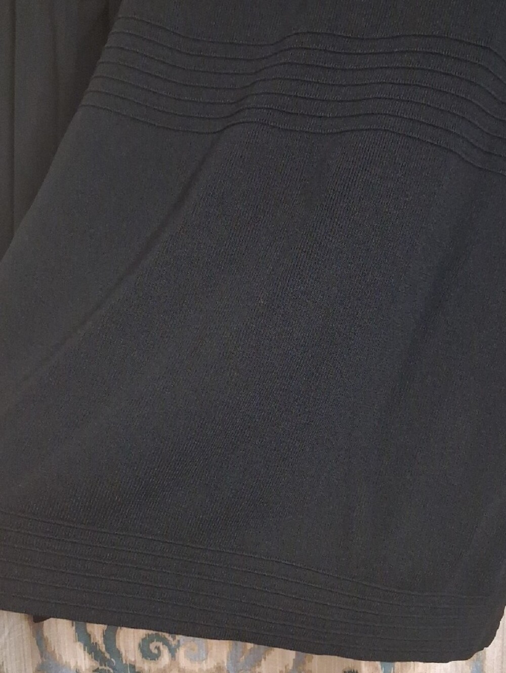 Finity Black Ribbed Long Sleeve Top - Picture 5 of 6
